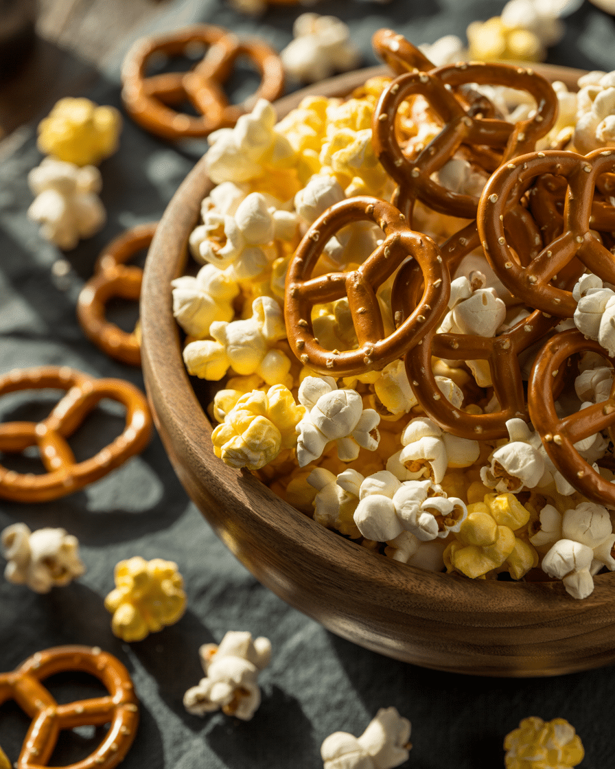 Popcorn and Pretzel Crunch