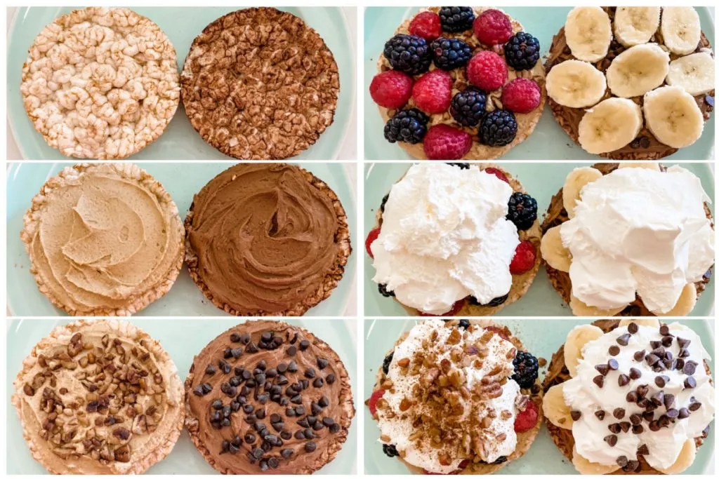 Rice Cakes with Toppings