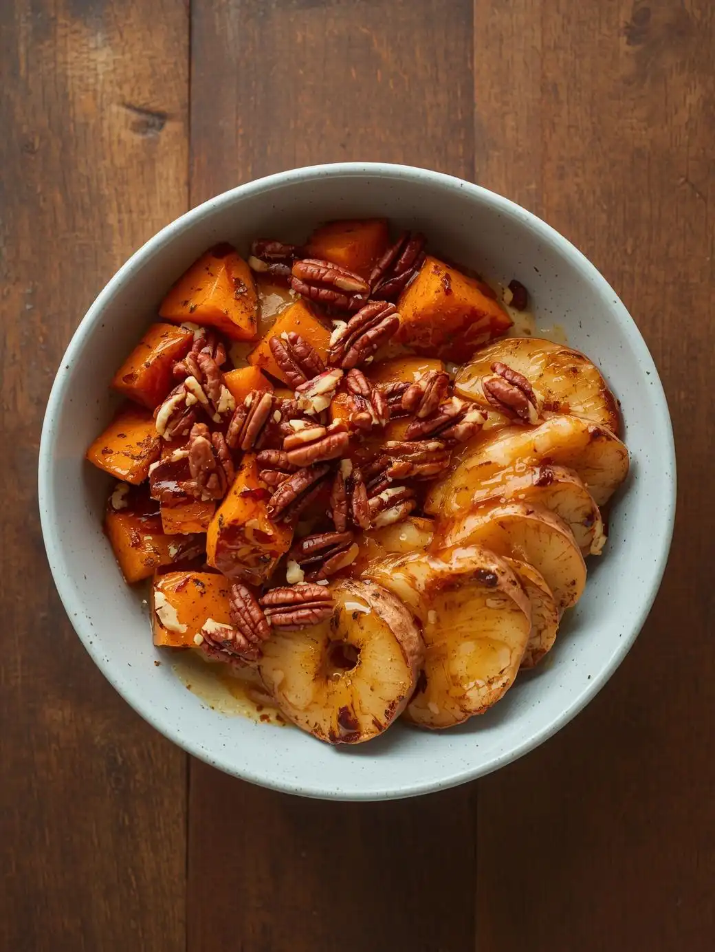 Spiced Apple & Sweet Potato Bowl