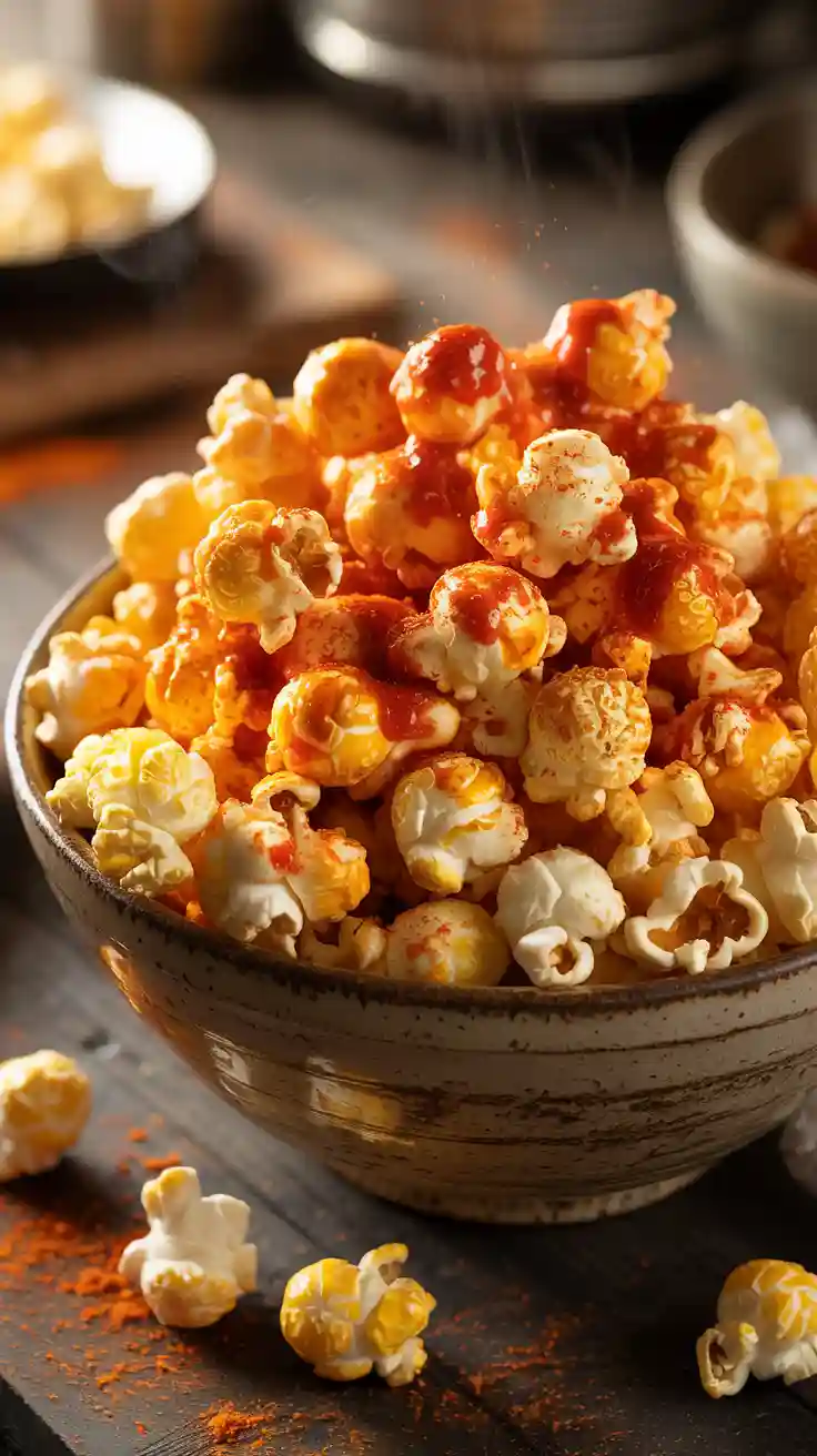 Spicy Sriracha Popcorn