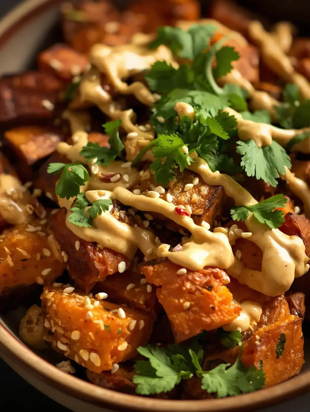 Thai Peanut Sweet Potato Bowl