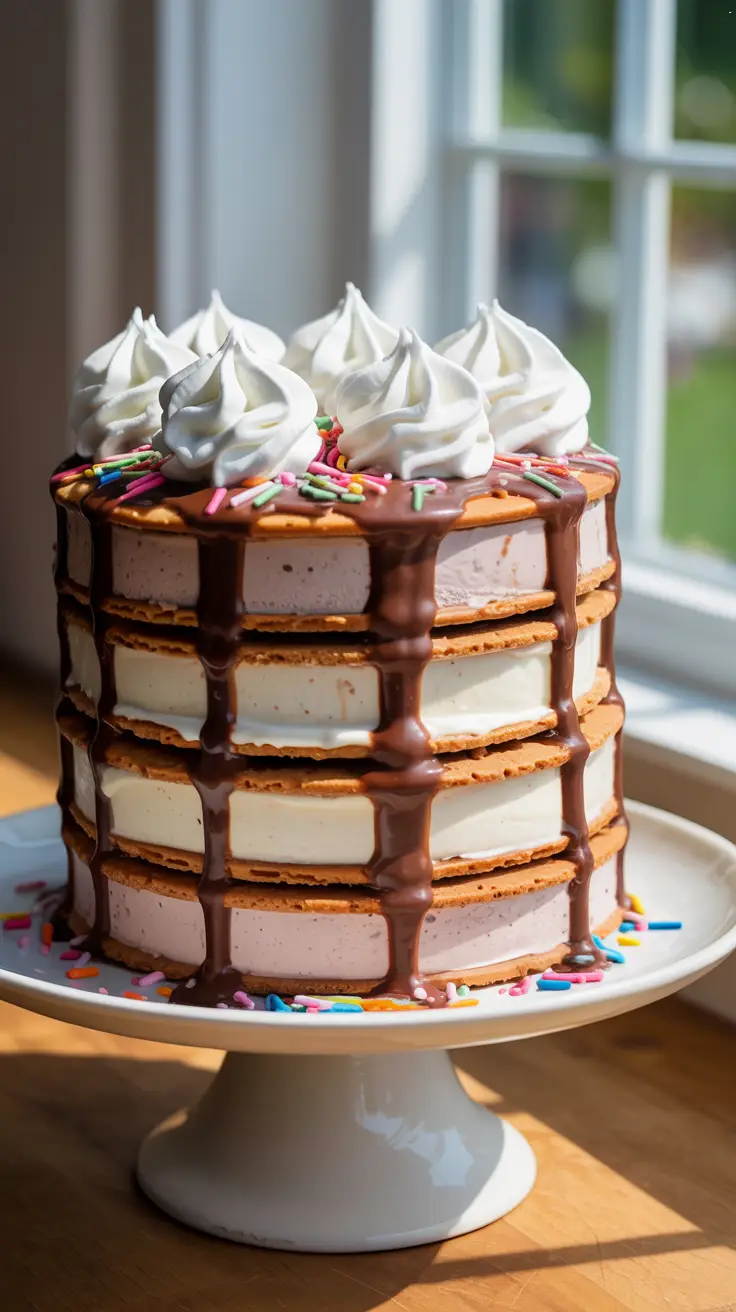 Ice Cream Sandwich Cake