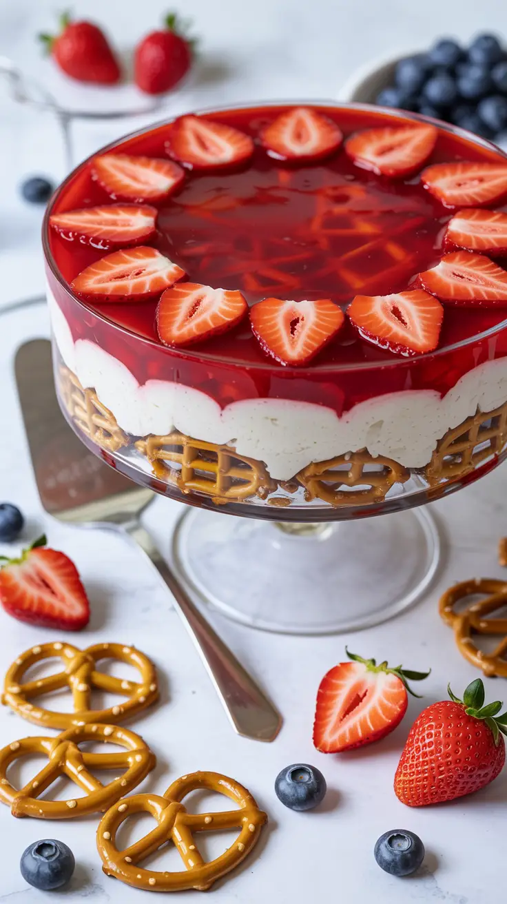 Judy’s Strawberry Pretzel Salad