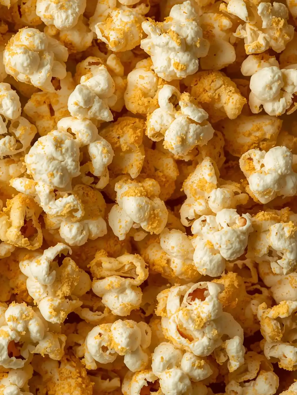 Air-popped popcorn with nutritional yeast.