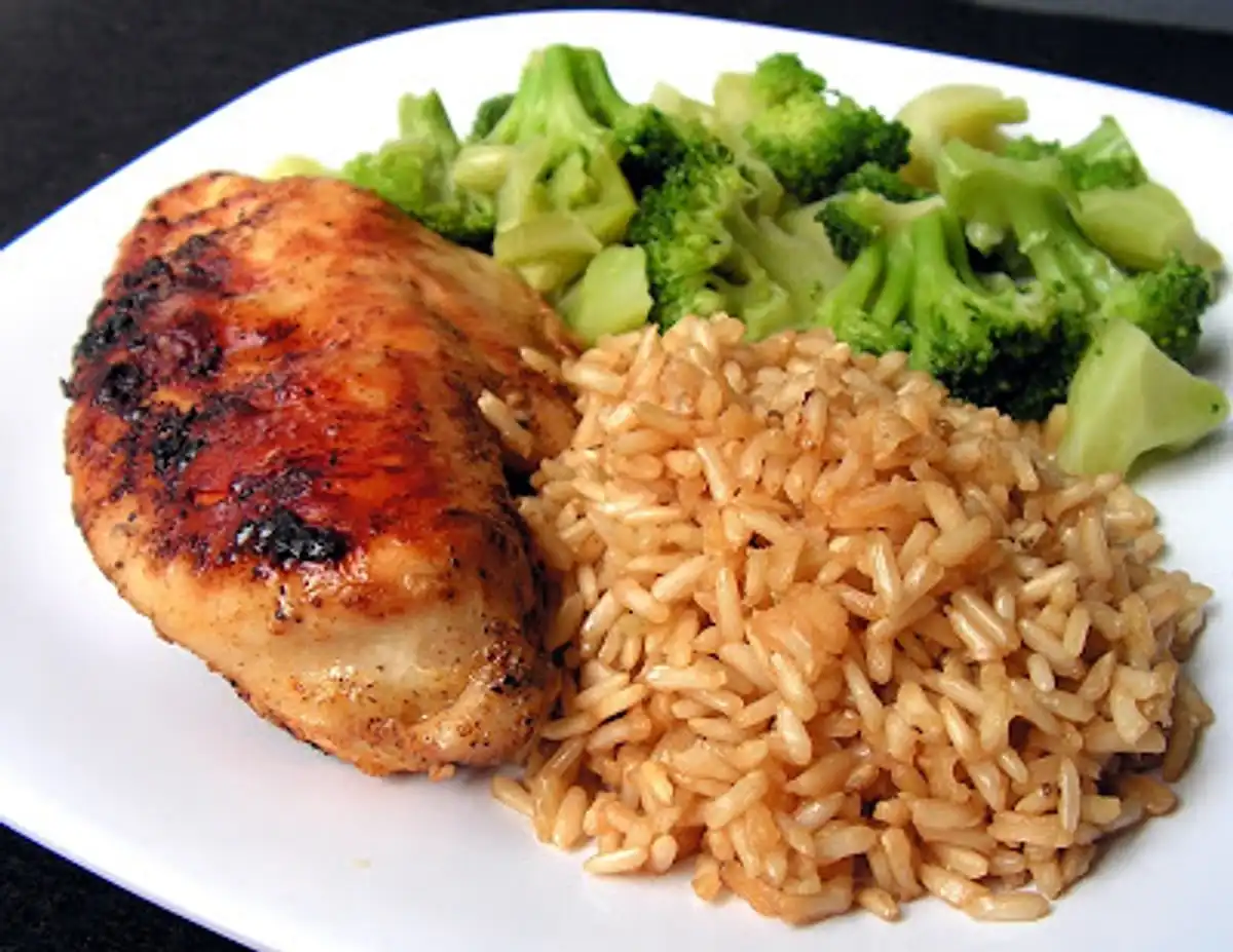 Herb-Roasted Chicken with Brown Rice