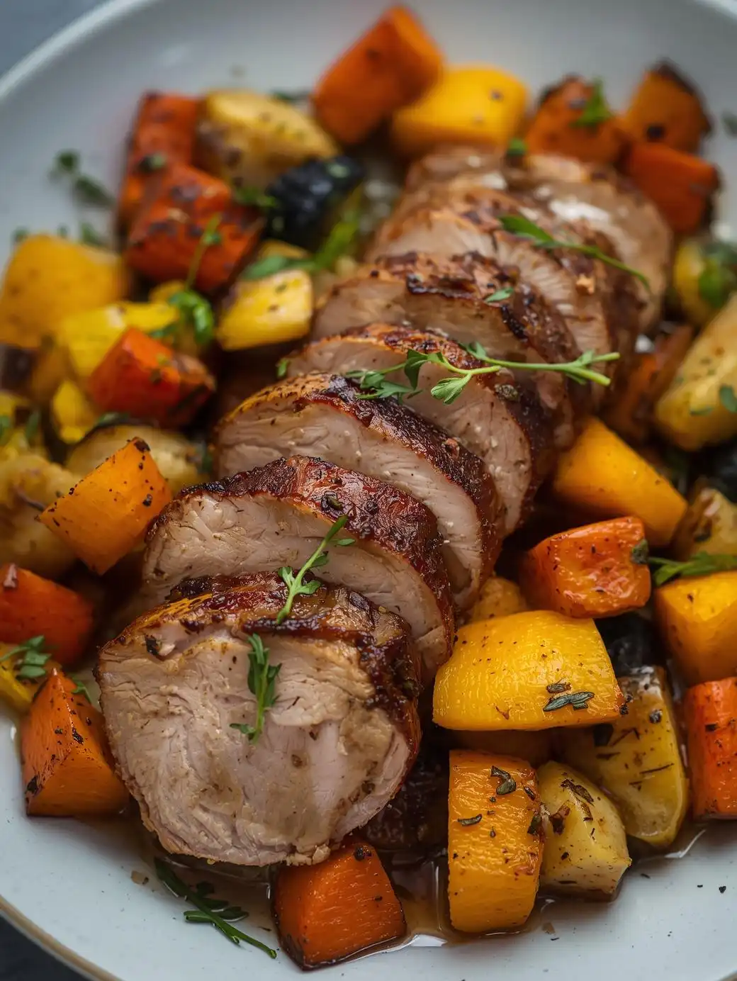 Pork Tenderloin with Vegetables