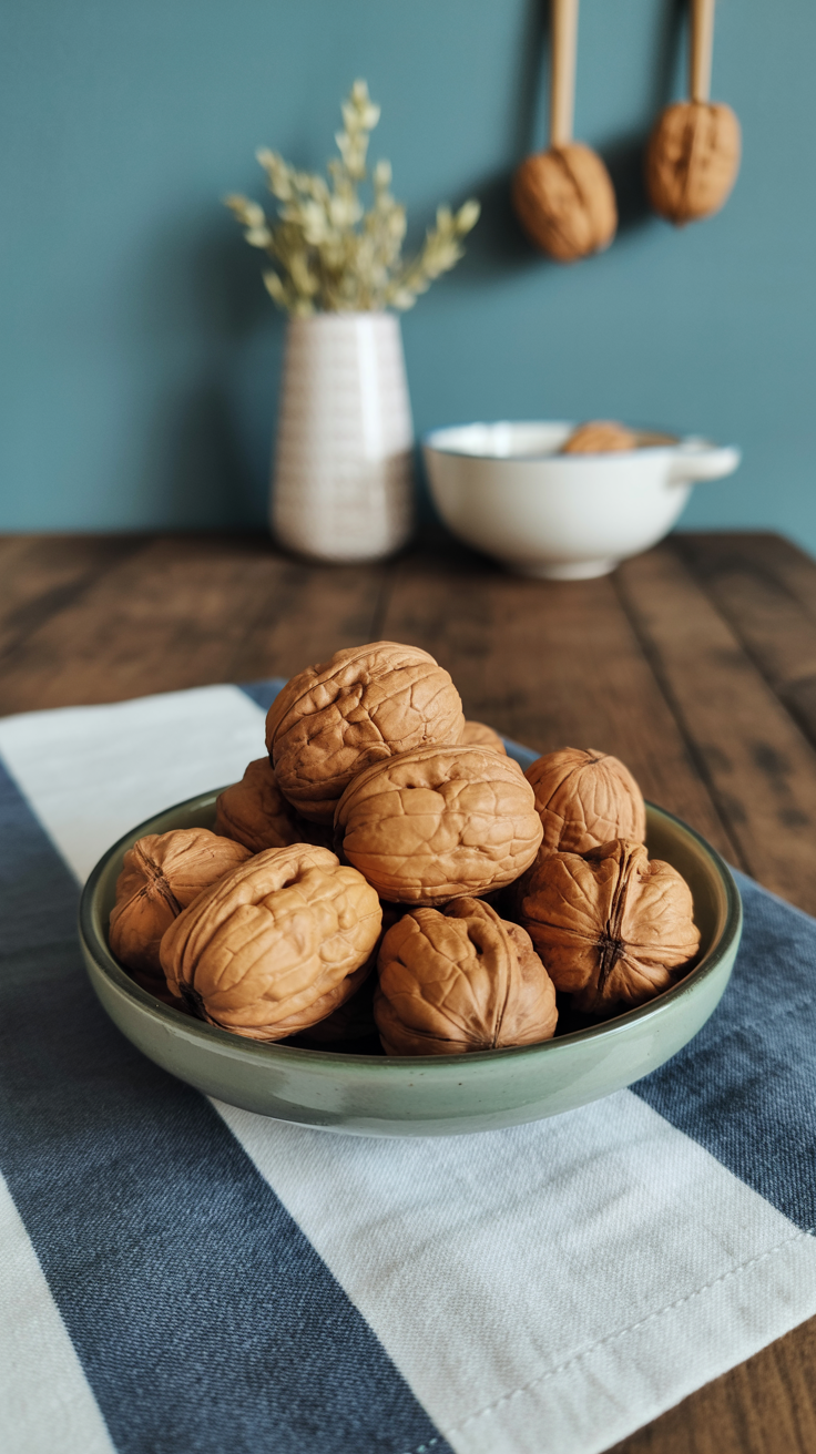 A small handful of walnuts or almonds.