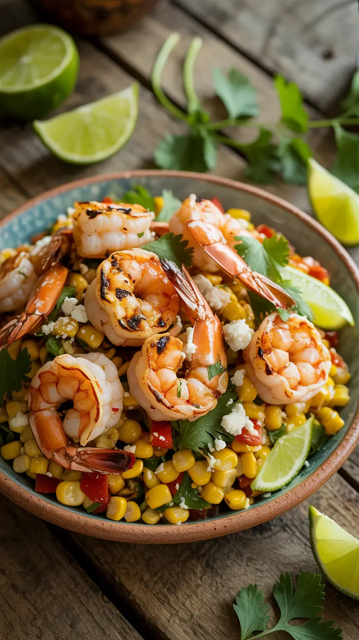 Grilled Shrimp and Street Corn Salad