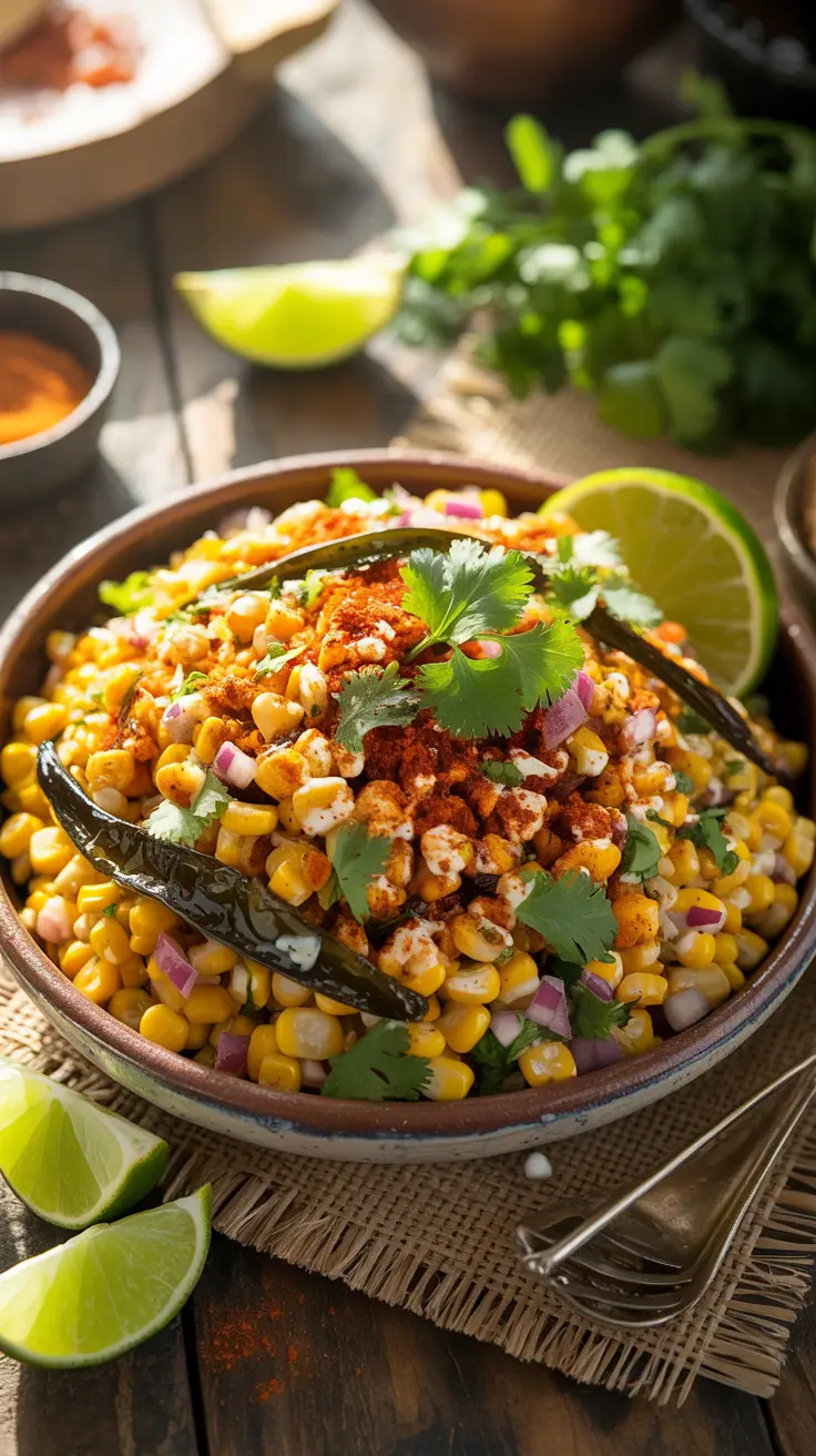 Street Corn Salad with Poblano Peppers