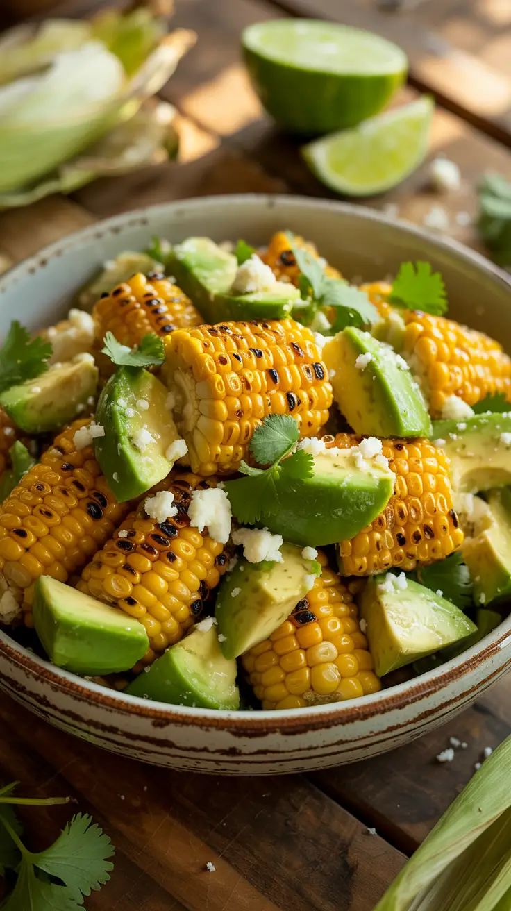 Fire-Roasted Corn and Avocado Salad