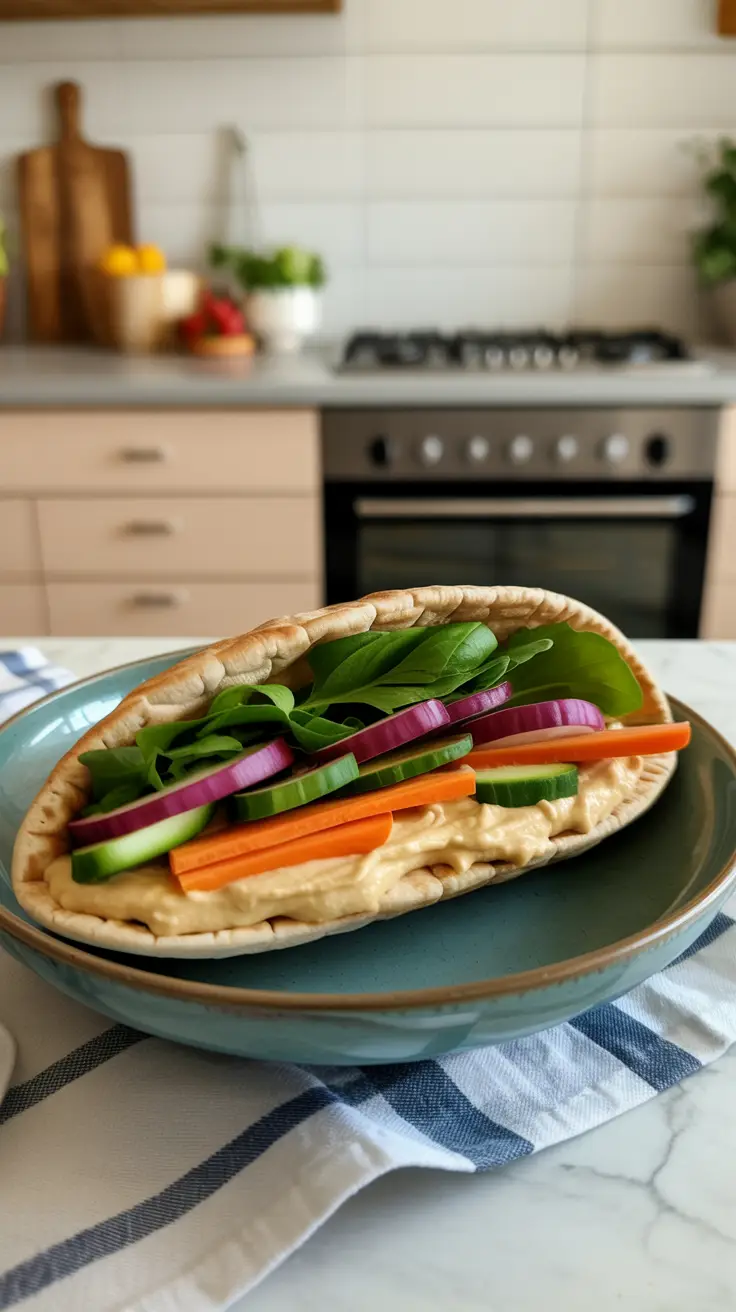 whole-wheat-pita-stuffed-with-hummus-