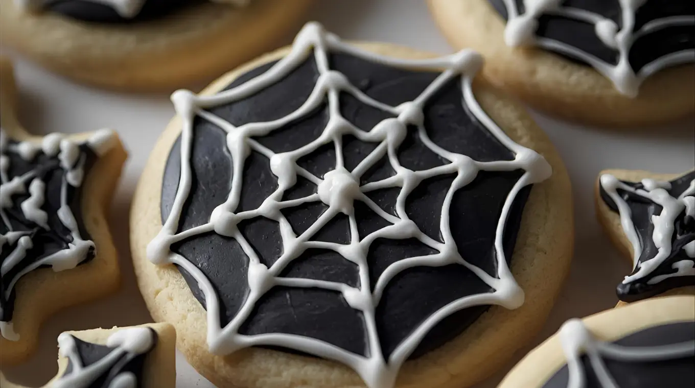 Spider Web Sugar Cookies