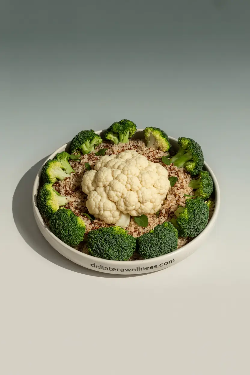 Quinoa & Steamed Broccoli Bowl with Tahini Sauce