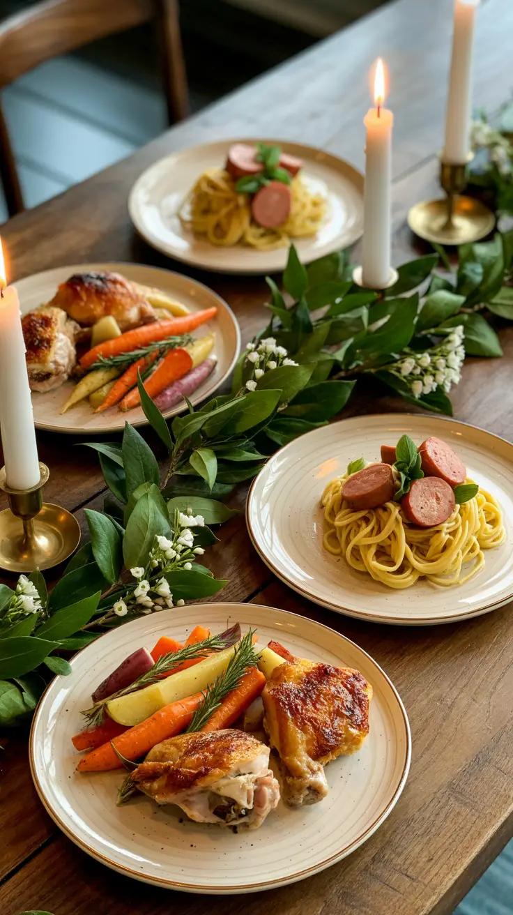Beautifully plated affordable meals