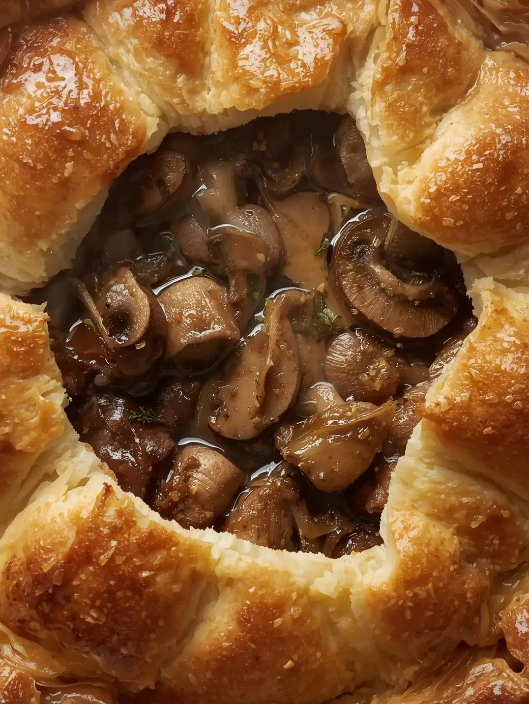 Chestnut and Mushroom Pie