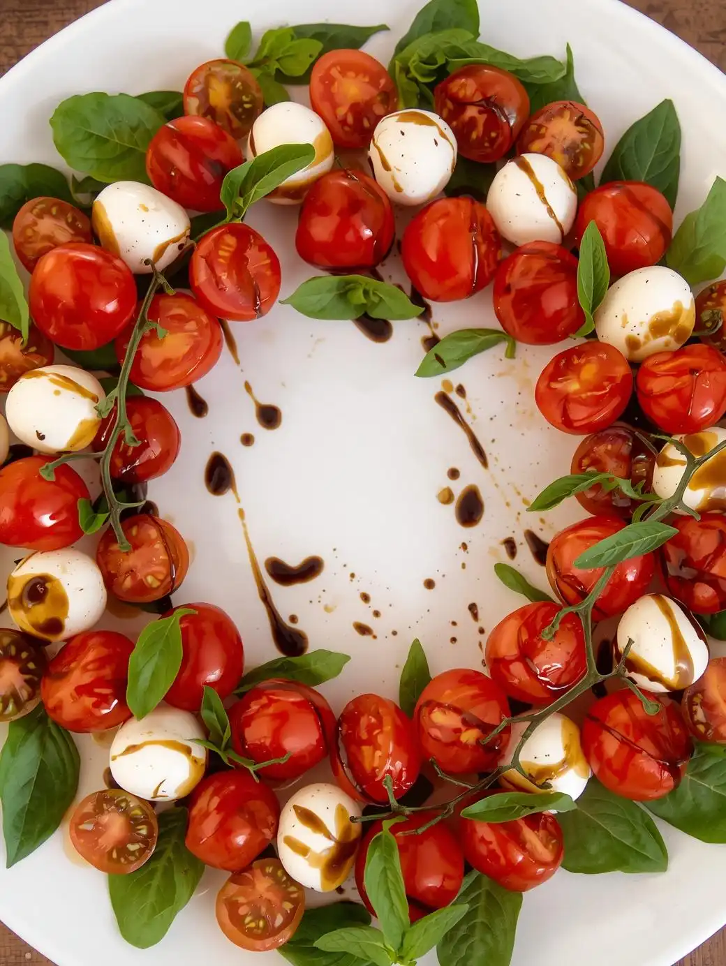 Caprese Christmas Wreath Salad
