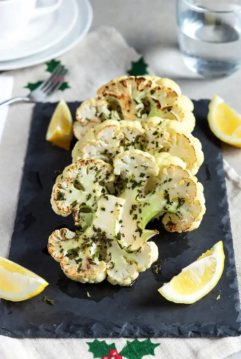 Cauliflower Steak with Herb Butter