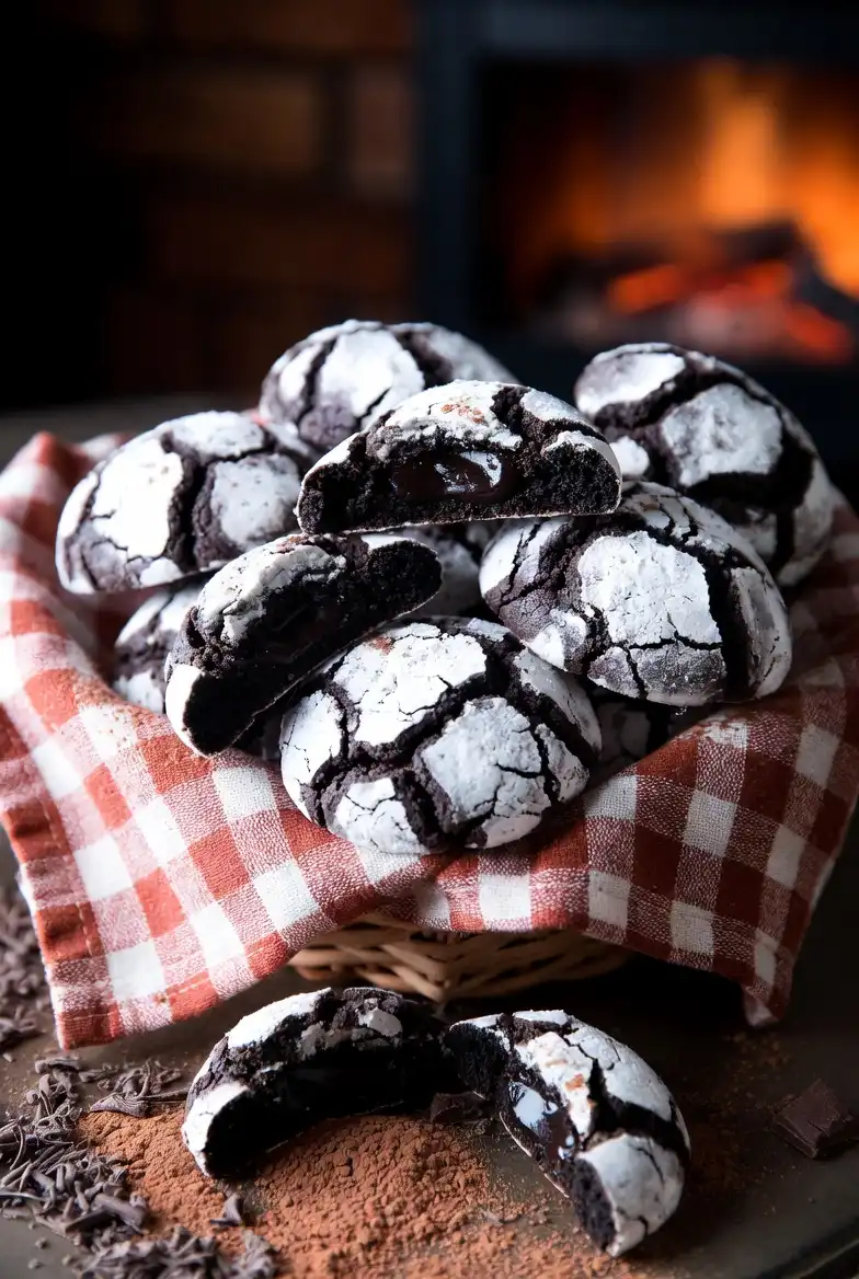 Chocolate Crinkle Cookies