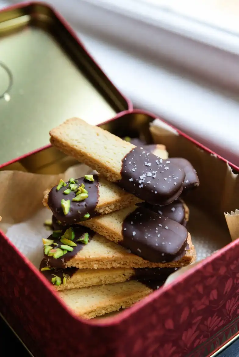 Chocolate-Dipped Shortbread