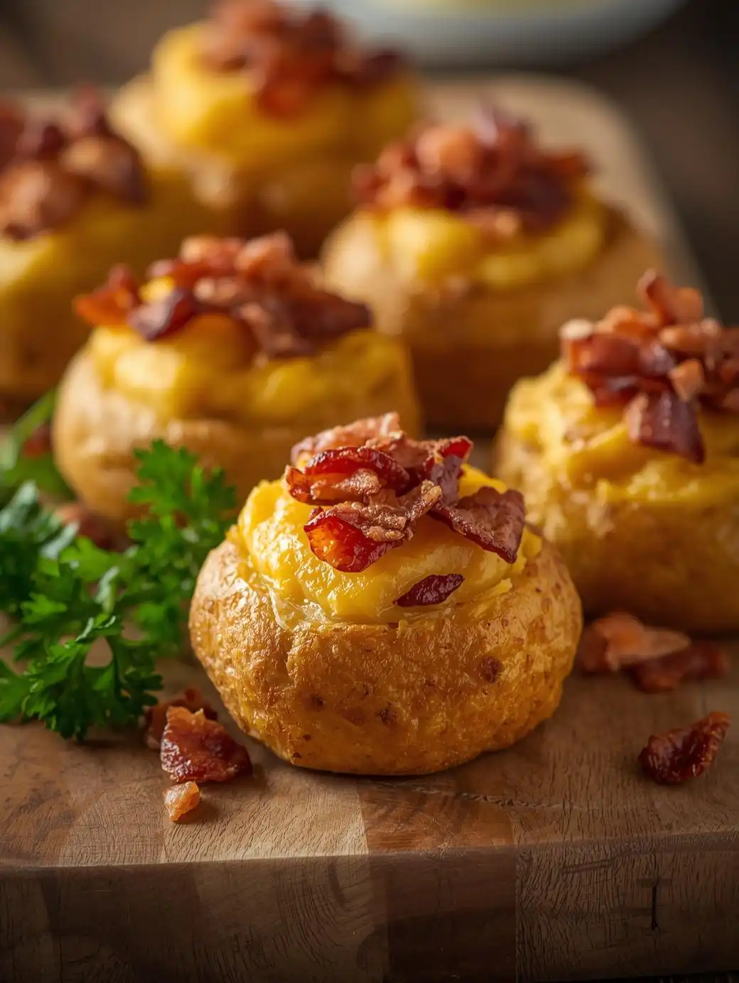 Creamy Mashed Potato Bites with Bacon Crumbles