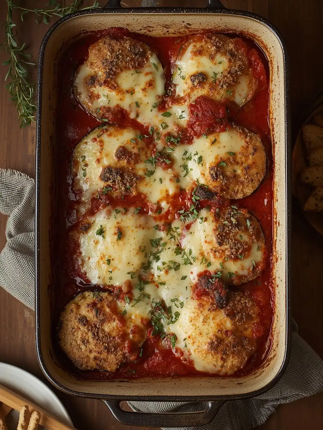 Eggplant Parmesan Bake