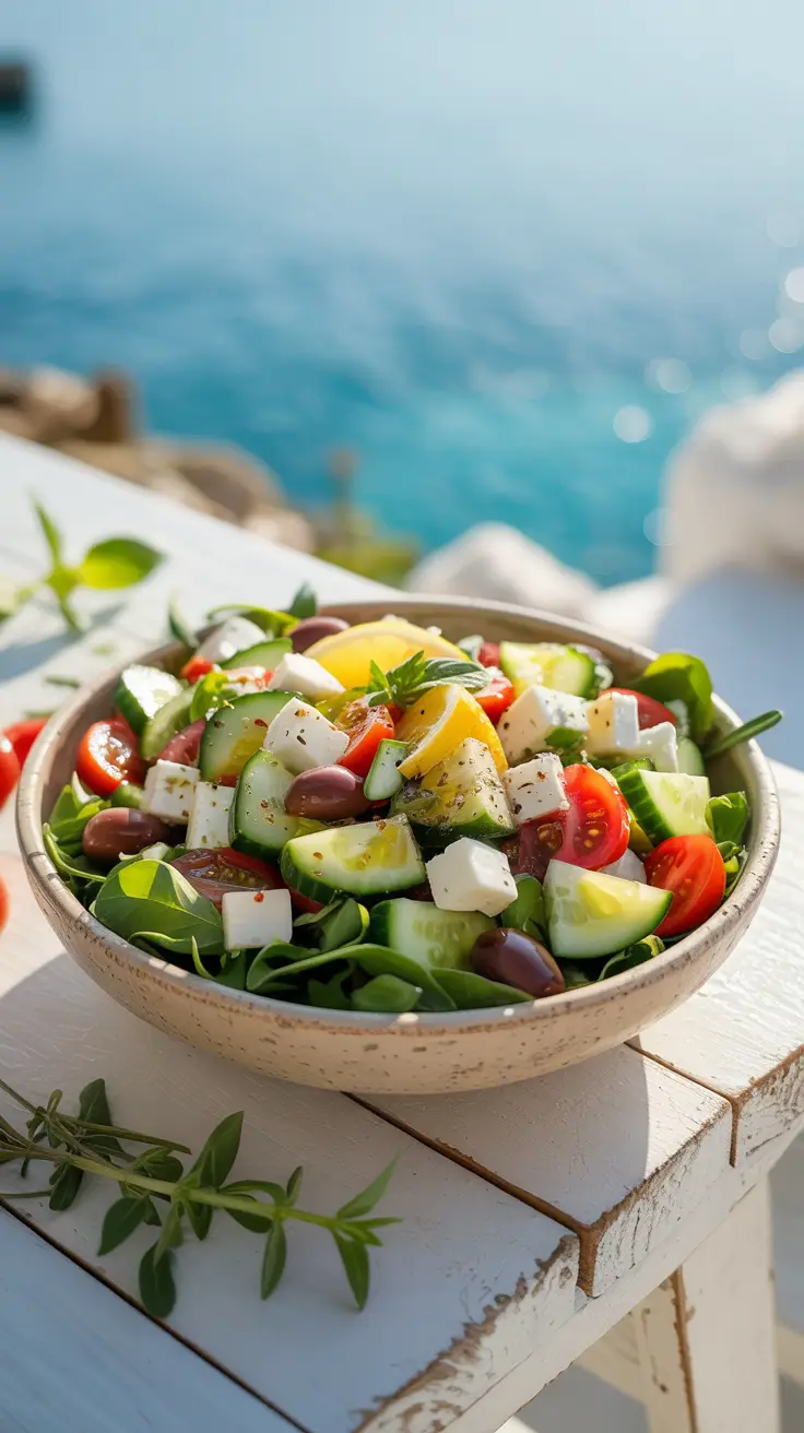 Fresh Salad Bowls Inspired by the Mediterranean