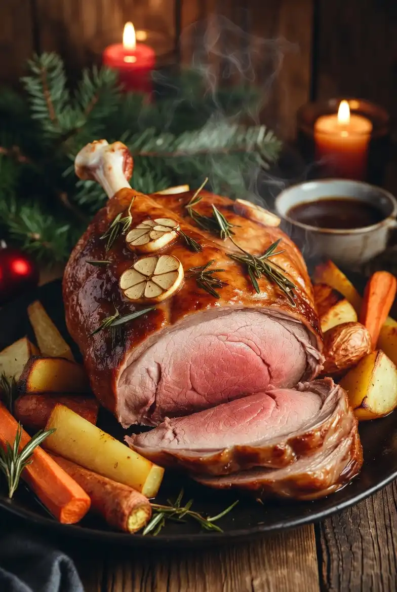Garlic and Rosemary Roast Lamb