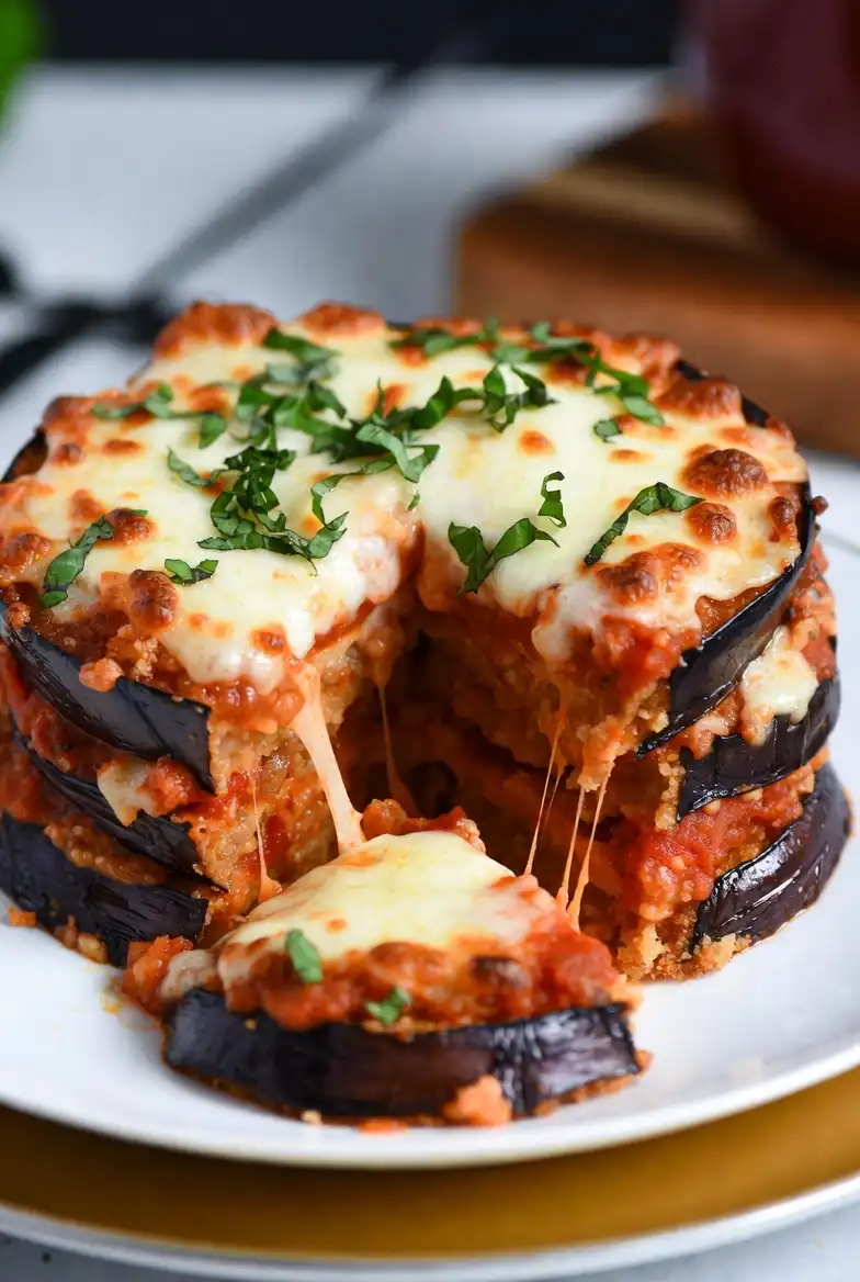 Hearty and Classic Eggplant Parmesan
