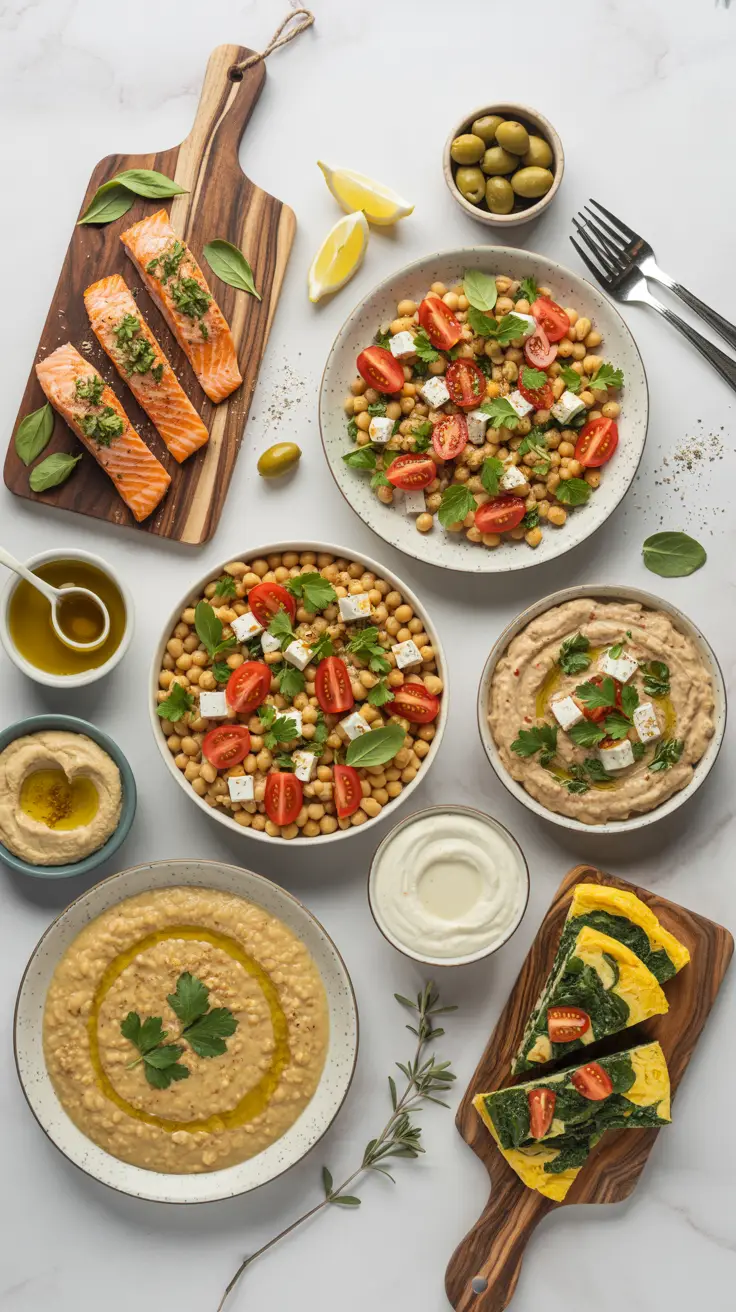 High-Protein Mediterranean Lunch