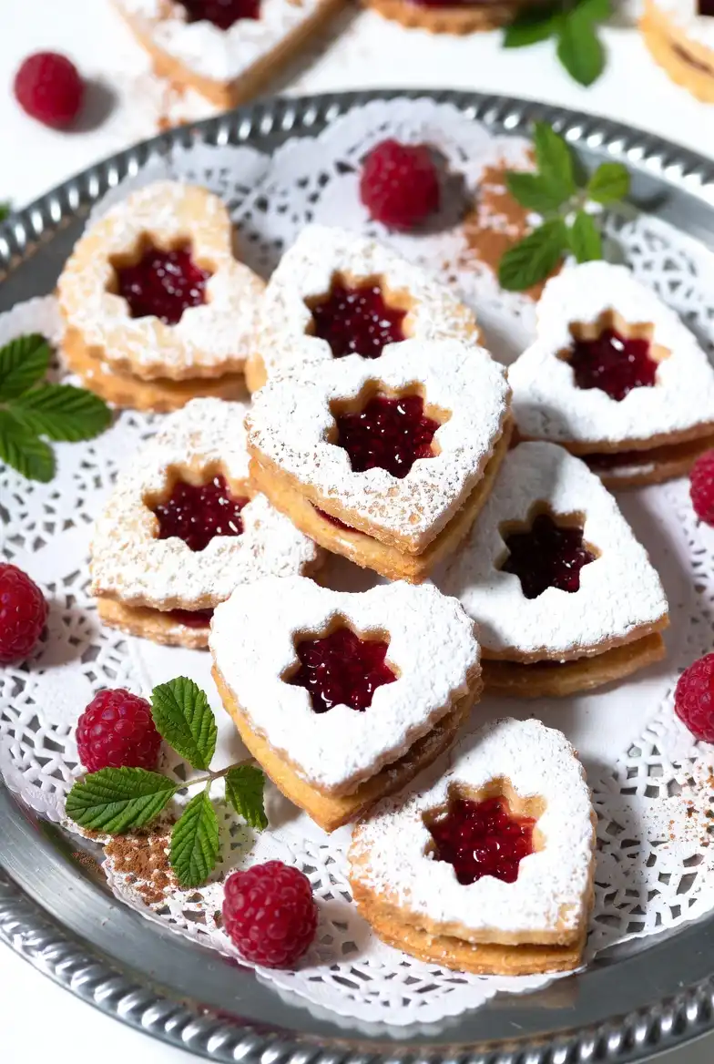Holiday Linzer Cookies