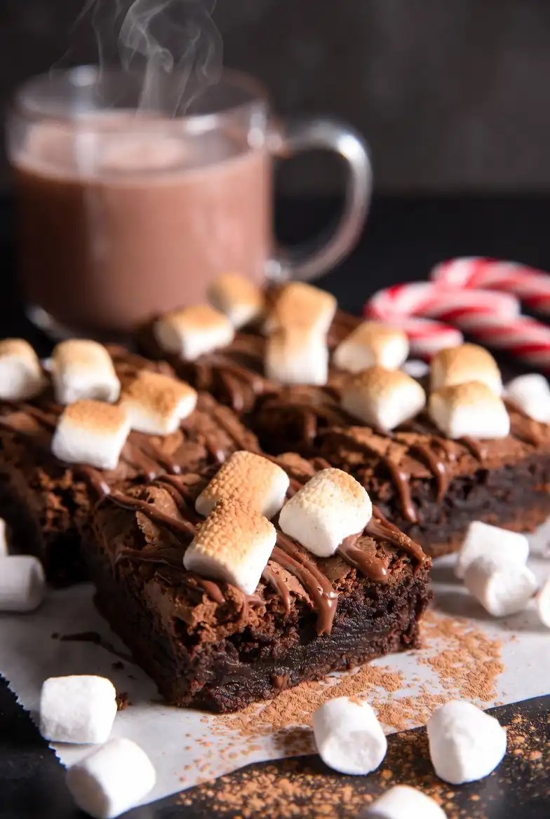 Hot Cocoa Brownies