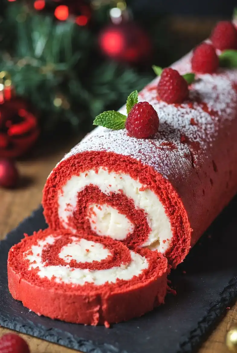 Red Velvet Cake Roll