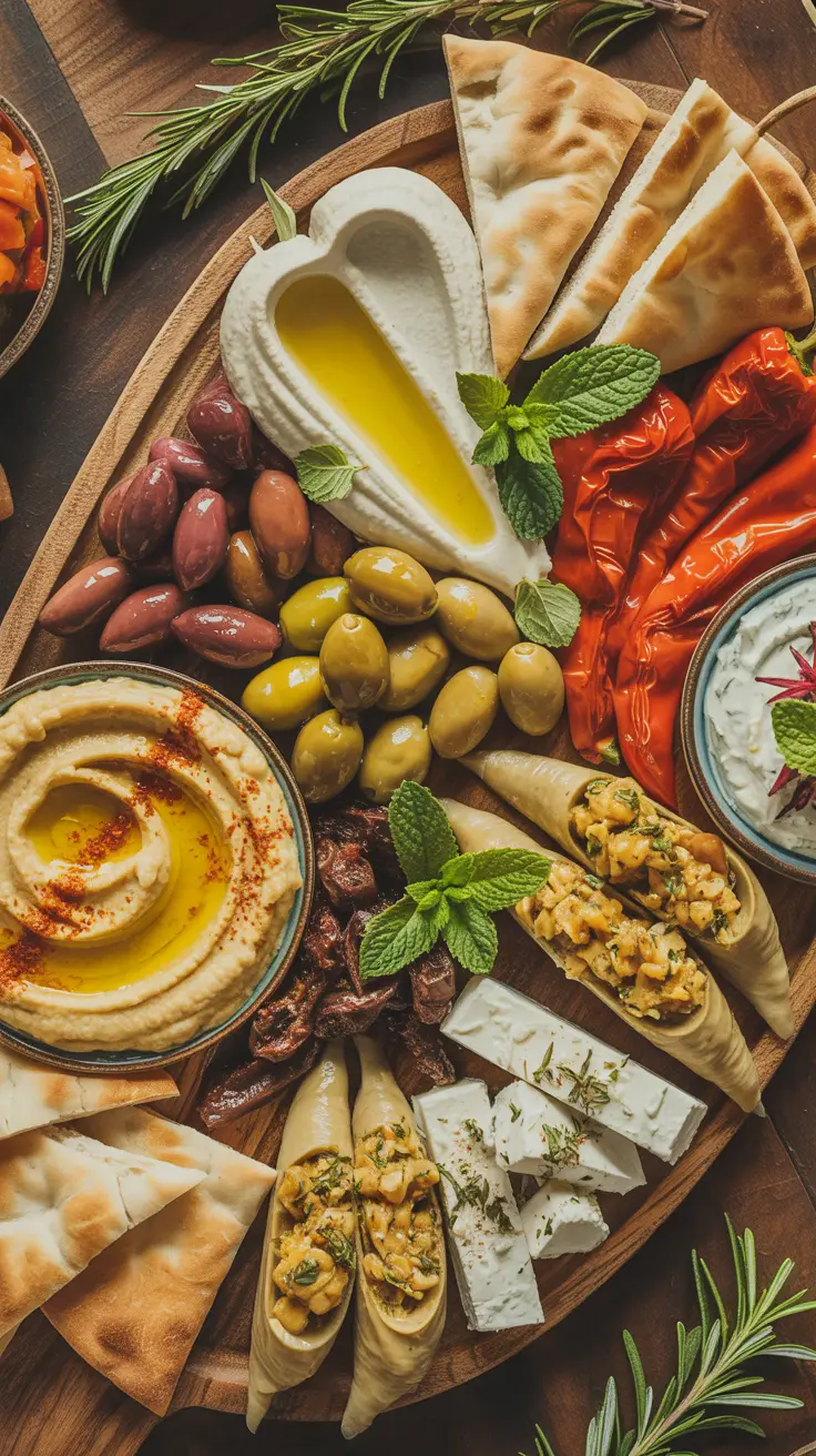 Simple Mediterranean Mezze Platters