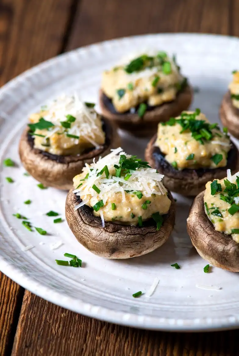 Stuffed Mushrooms with Parmesan and Herbs