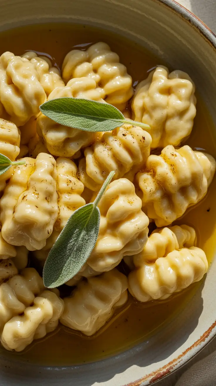 Gnocchi with Brown Butter and Sage Soft