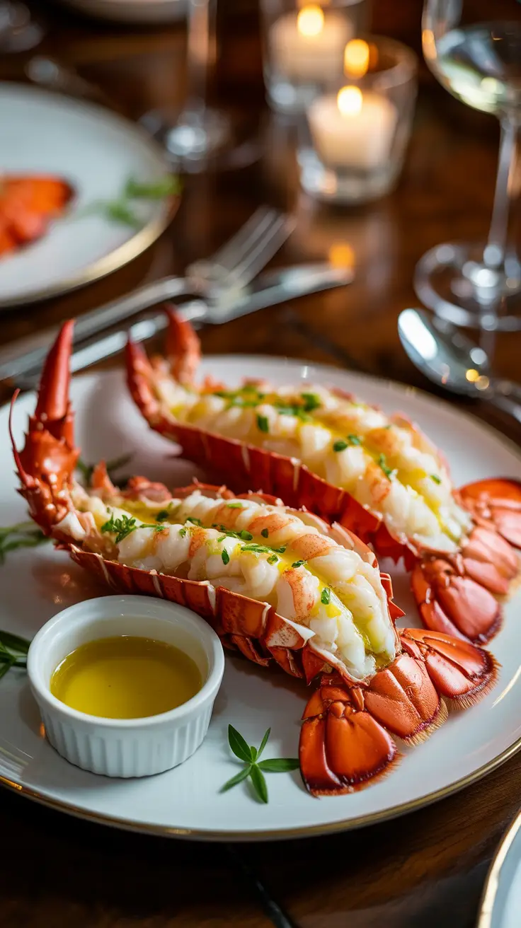 Baked Lobster Tails with Garlic Butter