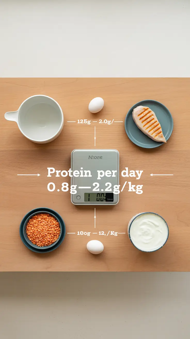 A flat lay image of a digital food scale