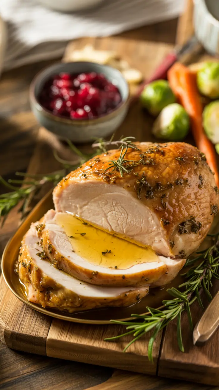 Mini Roast Turkey Breast with Herb Butter