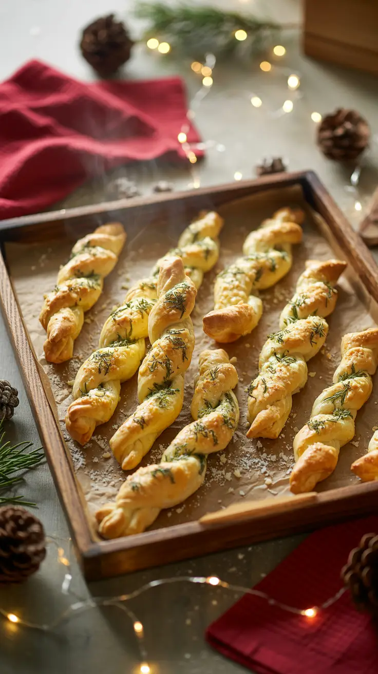 Savory Puff Pastry Twists