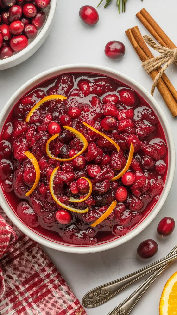 Cranberry Sauce with Orange Zest