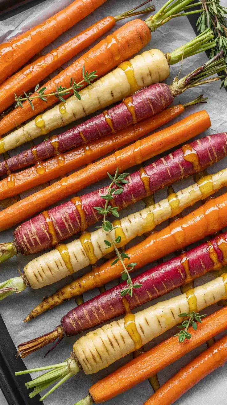 Honey-Roasted Carrots and Parsnips
