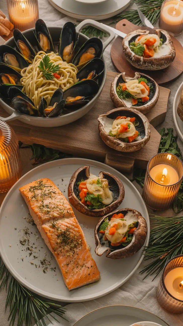 seafood spread — baked salmon