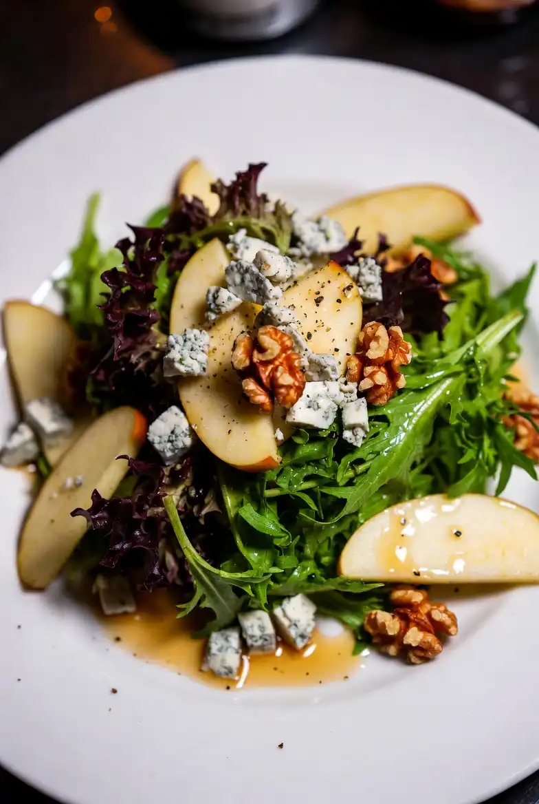 Apple, Walnut, and Gorgonzola
