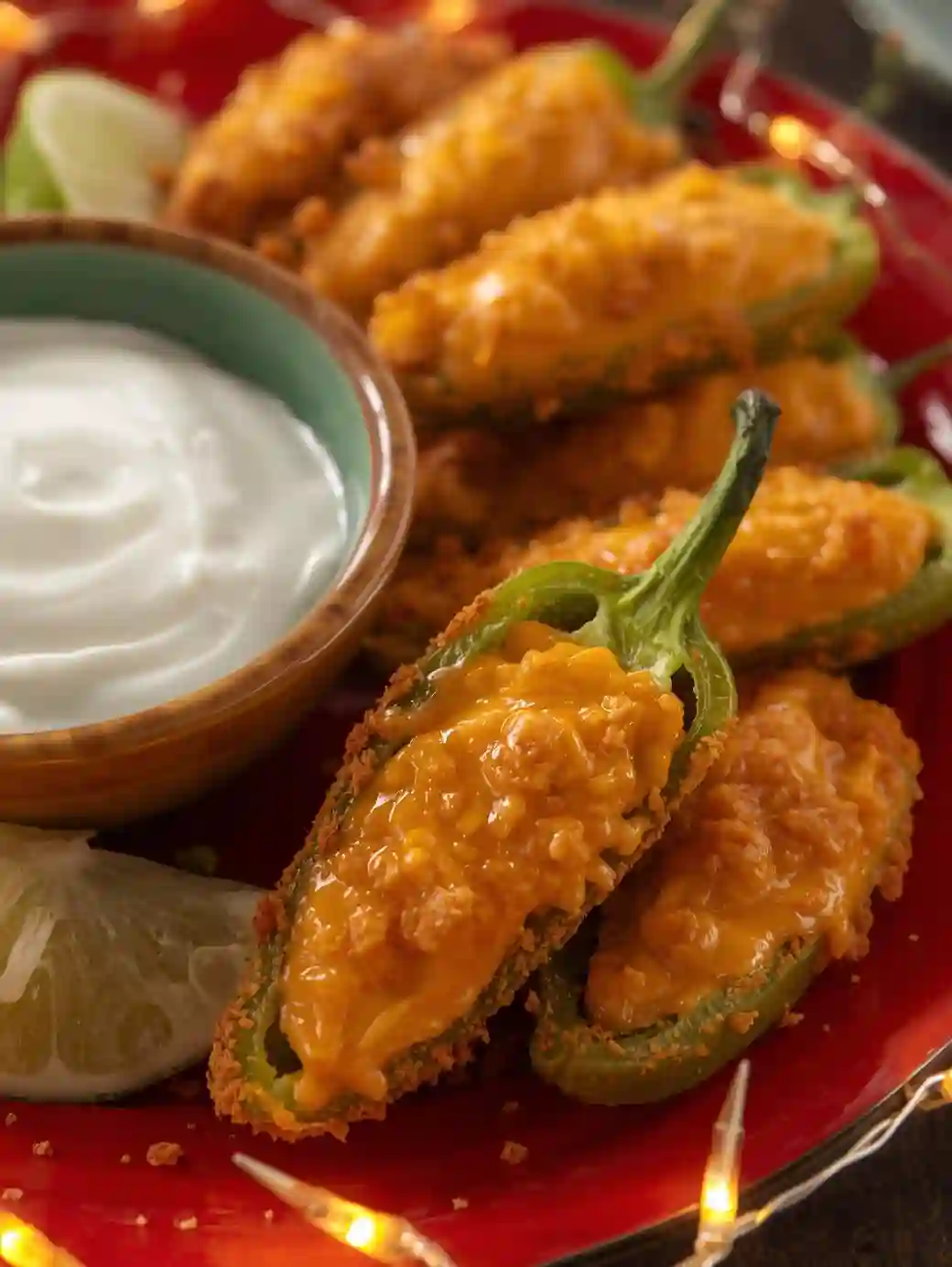Cheese-Stuffed Jalapeño Poppers