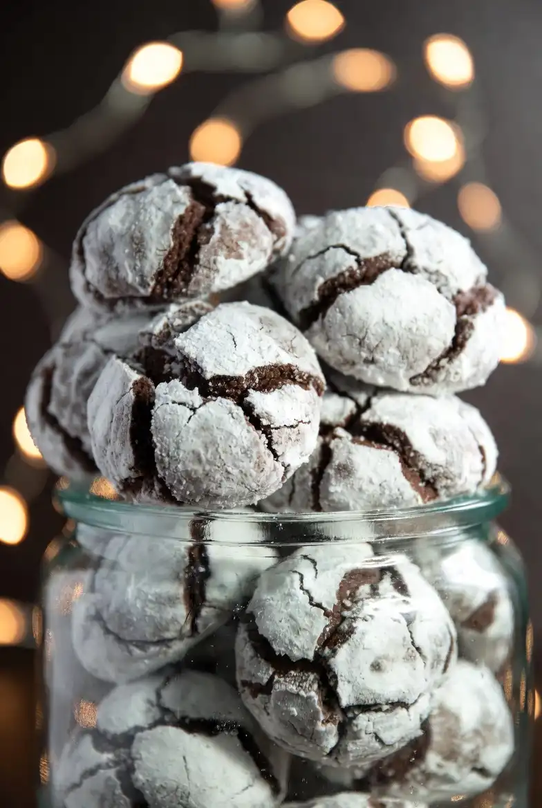 Dark Chocolate Truffle Cookies
