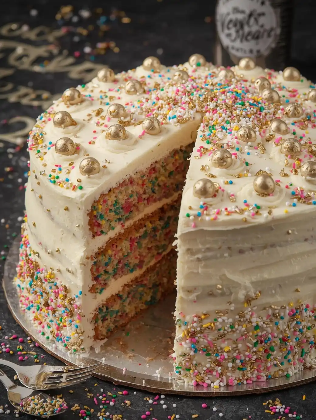 Confetti Sprinkle Funfetti Cake