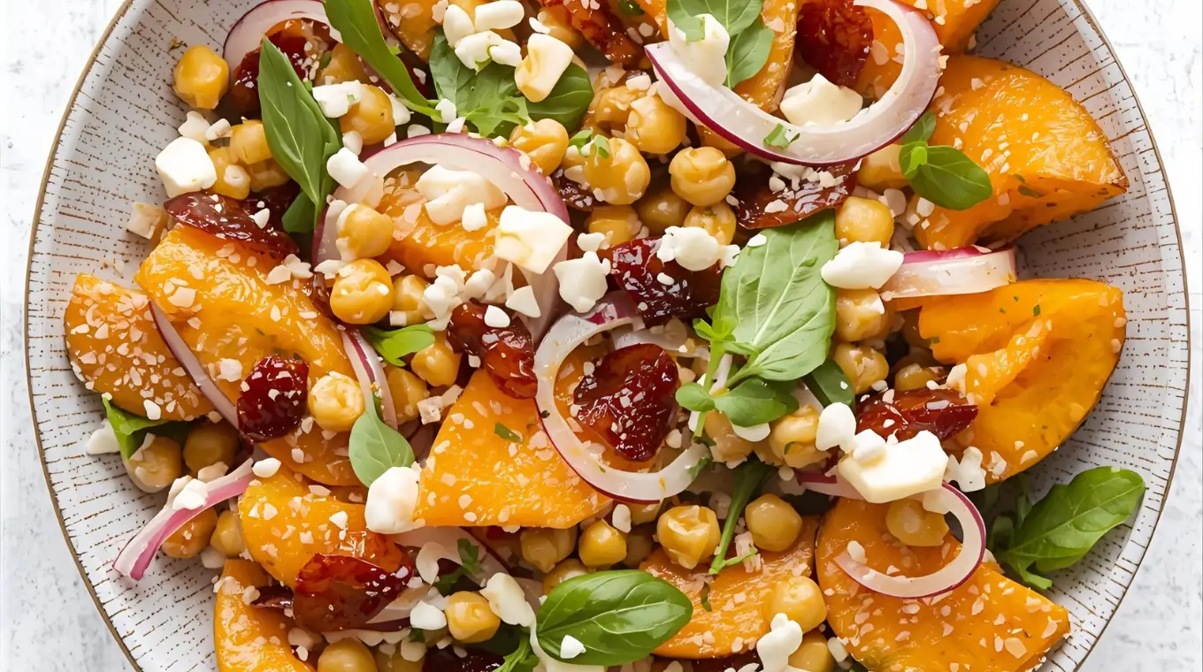 Cozy Pumpkin & Hearty Chickpea Salad