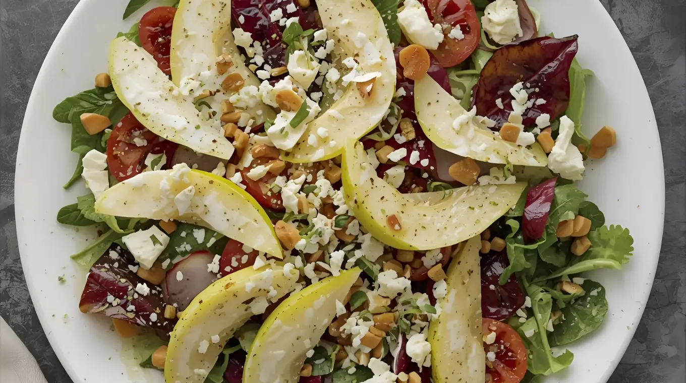 Elegant Pear & Creamy Gorgonzola Salad