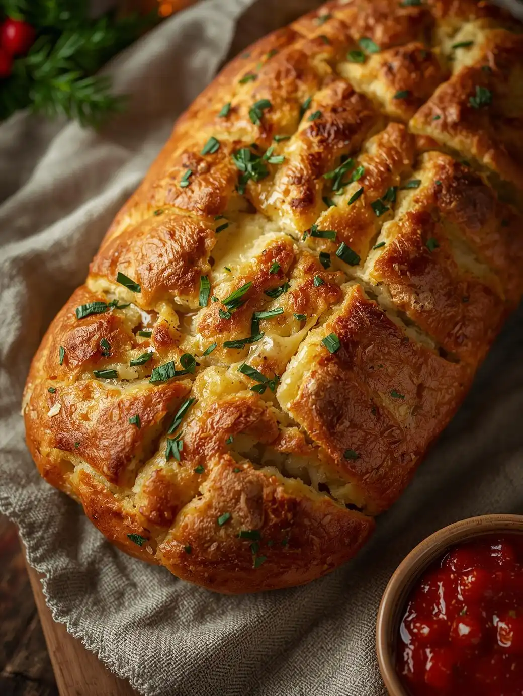 Garlic Herb Pull-Apart Bread