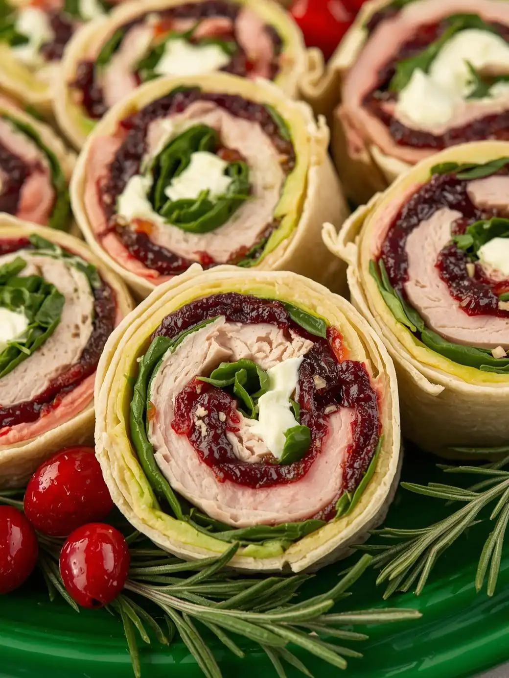 Holiday Pinwheel Wraps